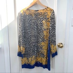 Vintage Versace silk scarf print dress